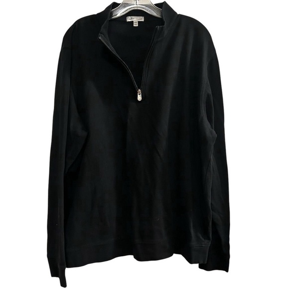 Peter Millar Men's XXL Black Half-Zip Pullover Sweater Casual - Picture 1 of 10